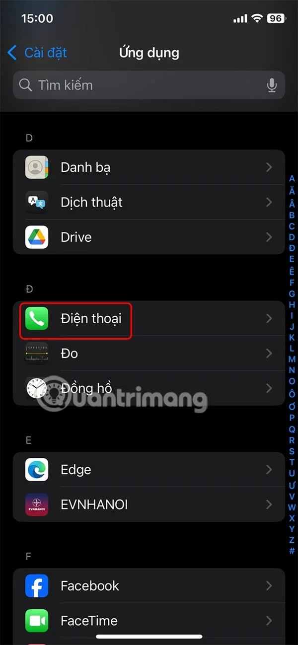 Cách bật thông báo tên người gọi trên iPhone