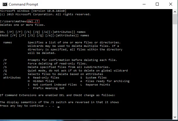Usar CMD para eliminar carpetas grandes en Windows