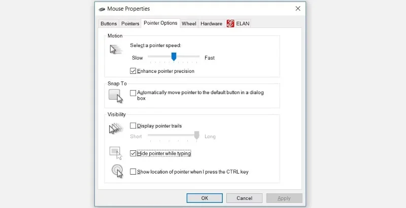 Cómo solucionar la desaparición del puntero del mouse en Windows