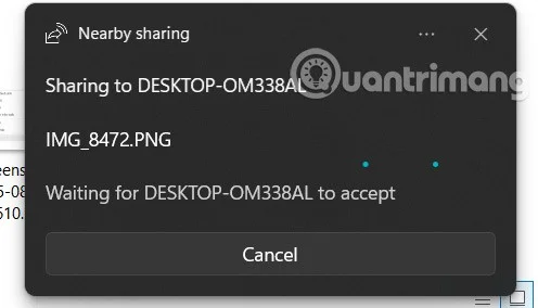 Instrucțiuni pentru partajarea fișierelor utilizând Partajarea în apropiere în Windows 11