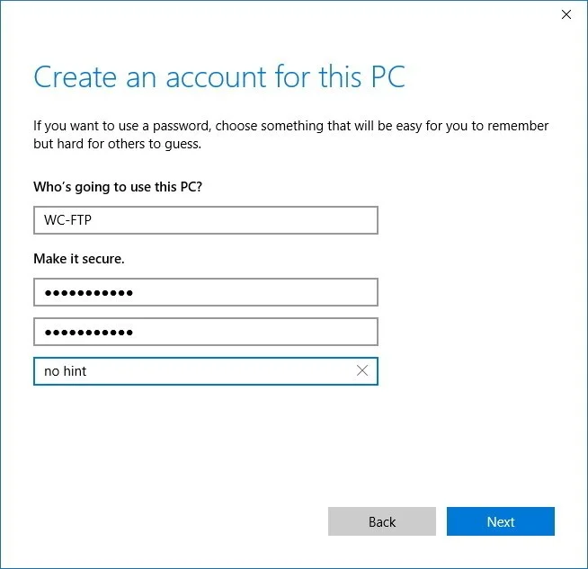 Instrucțiuni pentru configurarea și gestionarea serverului FTP pe Windows 10
