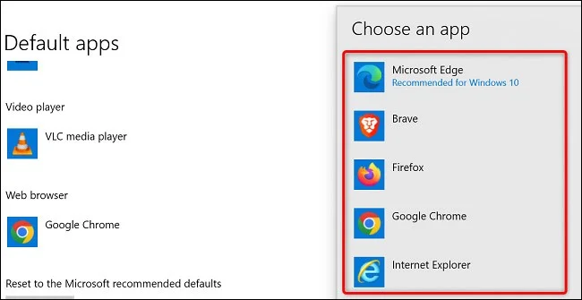 Cómo cambiar el navegador predeterminado en Windows 10