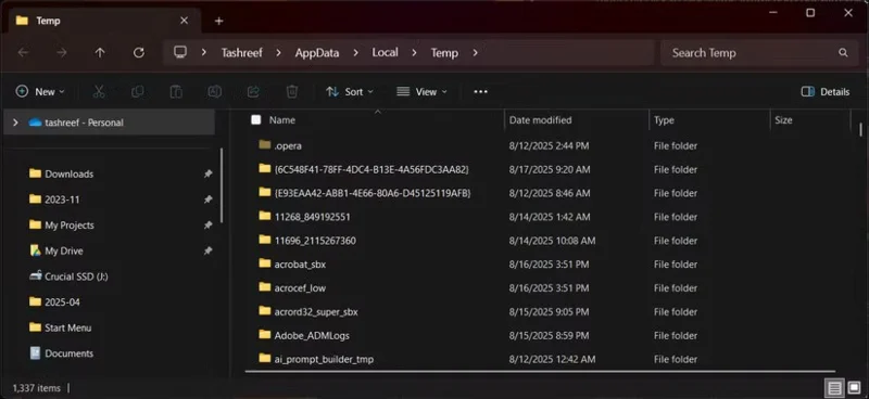 How to fix temporary files taking up a lot of space on your computer