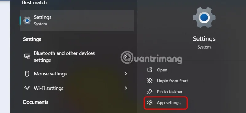 Instructions for reinstalling Windows Settings
