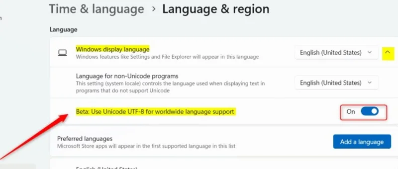 Jak włączyć Unicode UTF-8 w systemie Windows 11