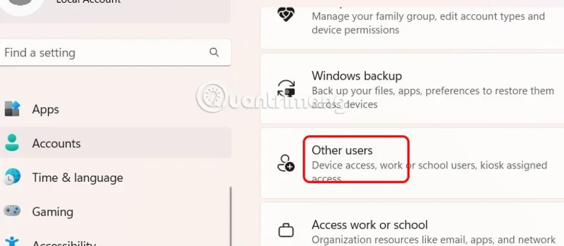 How to View All Accounts on Windows 11