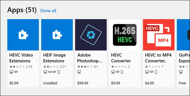 Cómo instalar códecs HEVC gratuitos en Windows 10 (para vídeo H.265)