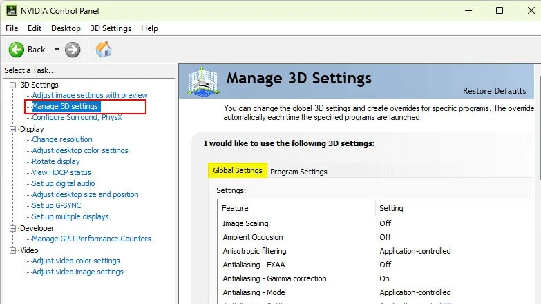 Cómo borrar la caché de sombreadores de NVIDIA en Windows