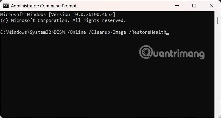 Instructions for using DISM to fix Windows 11 errors
