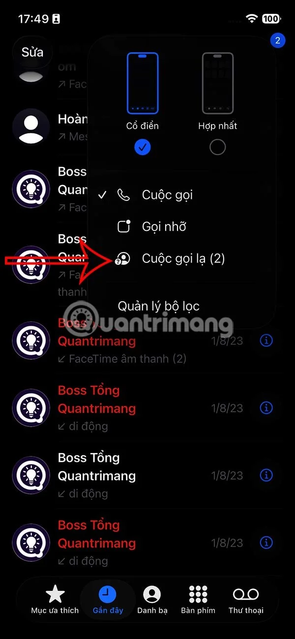 Cómo encontrar llamadas perdidas de números desconocidos en iPhone