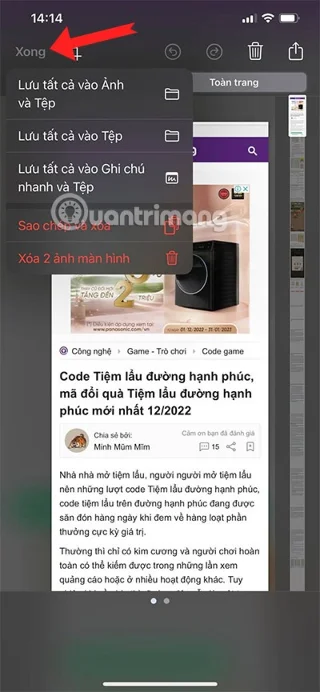 Cómo tomar capturas de pantalla largas en iPhone, tomar capturas de pantalla con desplazamiento en iPhone