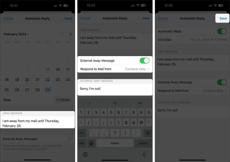 iPhone'da Mail'de Otomatik Yanıtlama Nasıl Yapılır?