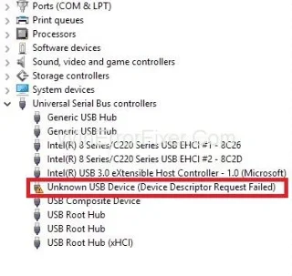 Błąd żądania deskryptora urządzenia USB {rozwiązany}