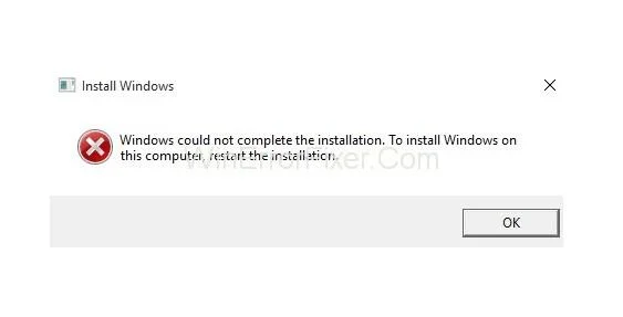 Windows nie może ukończyć instalacji {rozwiązany} Windows nie może ukończyć instalacji {rozwiązany}