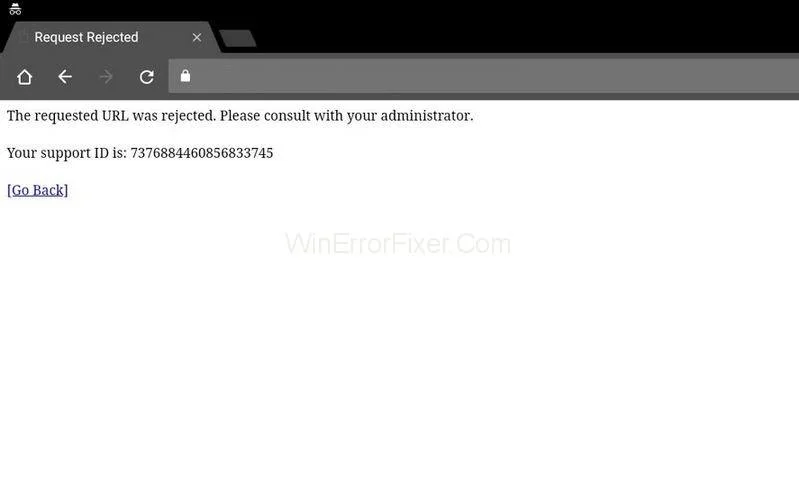 URL درخواستی رد شد.  لطفا با خطای مدیر خود مشورت کنید
