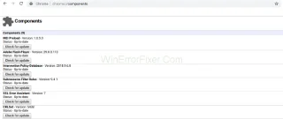 Che cosè Chrome://Components e come aggiornare i componenti utilizzandolo