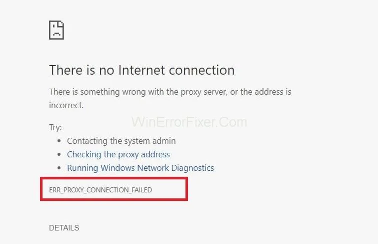 خطای Err_Proxy_Connection_Failed در کروم {حل شد}