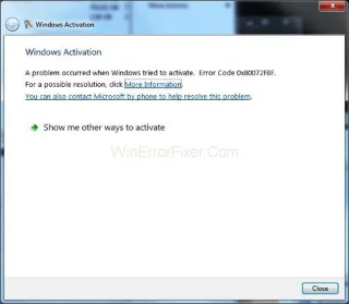 خطای فعال سازی ویندوز 0x80072f8f {حل شد}