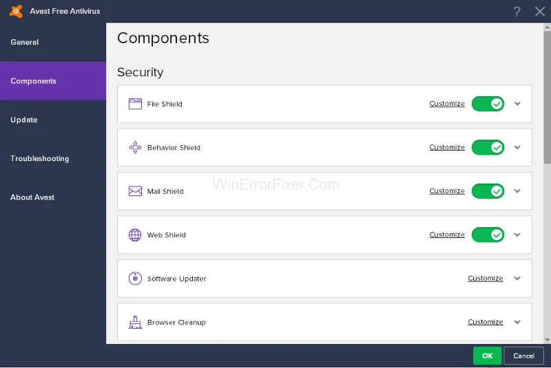 Isu Penggunaan CPU Tinggi Perkhidmatan Avast {Selesai}