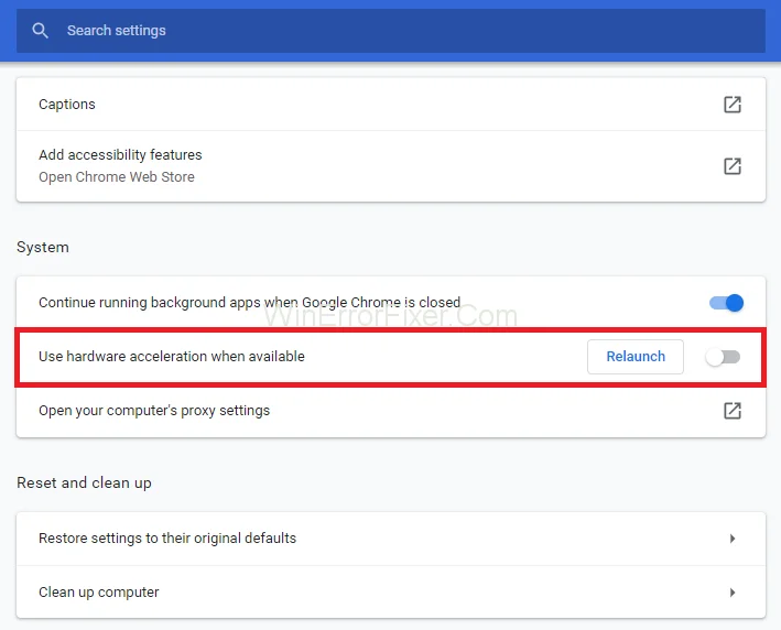 Ratti!  WebGL ha riscontrato un intoppo Errore in Google Chrome {Risolto}