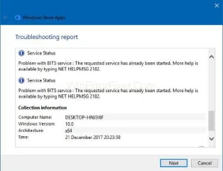 NET HELPMSG 2182 Błąd {rozwiązany}