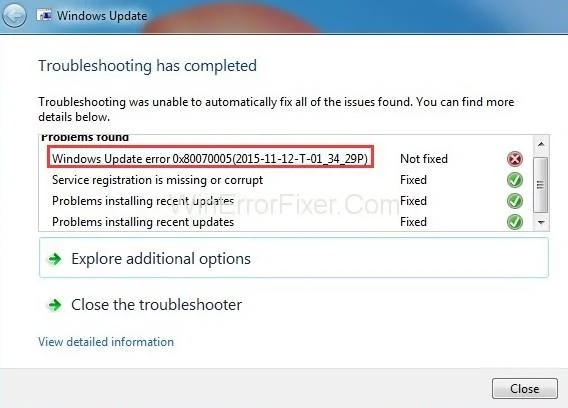 خطای Windows Update 0x80070005: دسترسی ممنوع {حل شد}