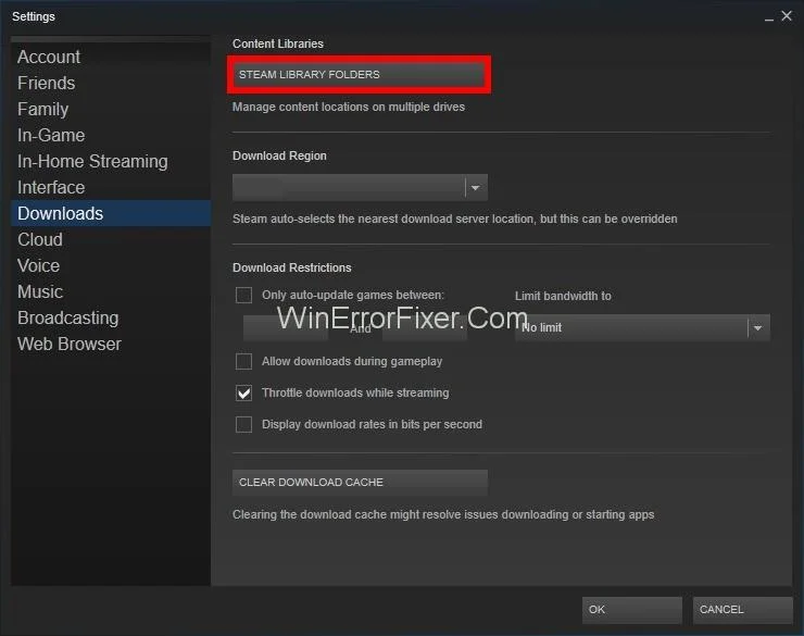 Ralat Terkunci Fail Kandungan Steam {Diselesaikan}