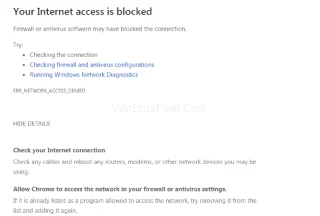 به Chrome اجازه دهید در تنظیمات فایروال یا آنتی ویروس شما به شبکه دسترسی داشته باشد {حل شده}