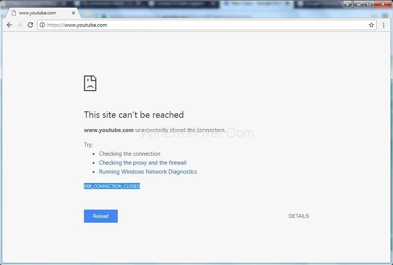 خطای Err_Connection_Closed در کروم {حل شد}