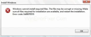 Kod błędu systemu Windows 10 0x80070570 {rozwiązany}