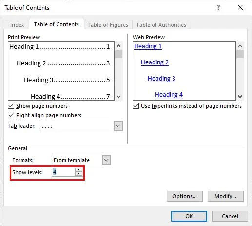 دستورالعمل ایجاد فهرست خودکار مطالب در Microsoft word