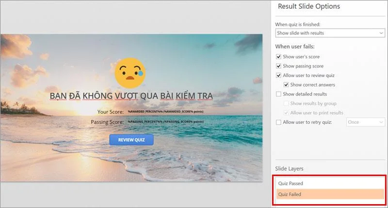 Instructions for formatting multiple-choice exercises in iSpring