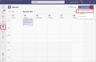 Istruzioni per limpostazione di riunioni ricorrenti in Teams