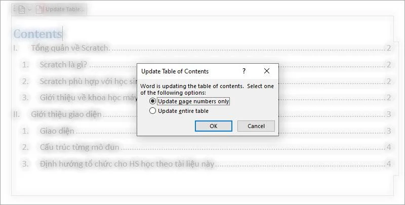 دستورالعمل ایجاد فهرست خودکار مطالب در Microsoft word