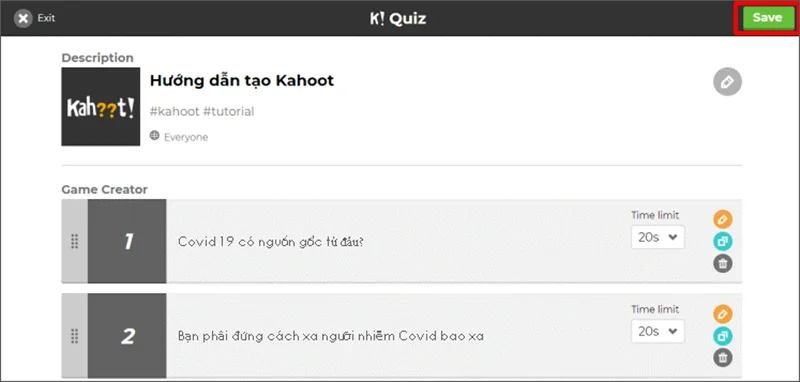 راهنمای کاربر Kahoot!  مسابقه سرگرم کننده ایجاد کنید