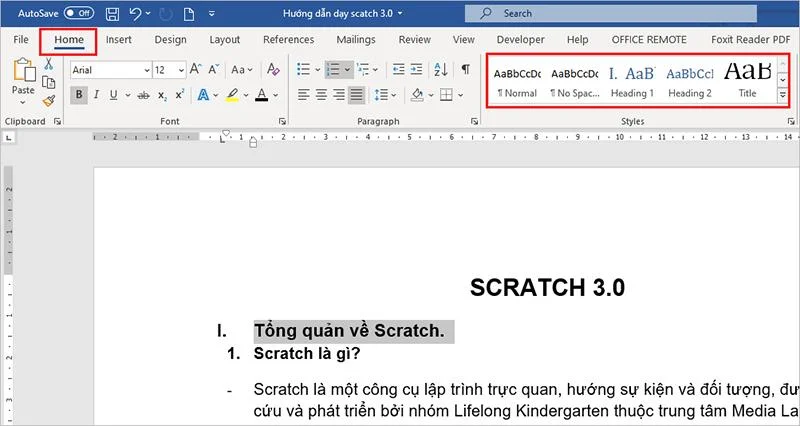 دستورالعمل ایجاد فهرست خودکار مطالب در Microsoft word