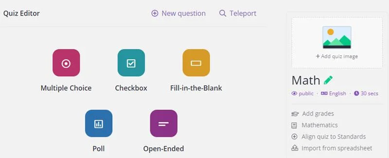 دستورالعمل استفاده از Quizizz - ابزاری برای پشتیبانی از تست ارزیابی