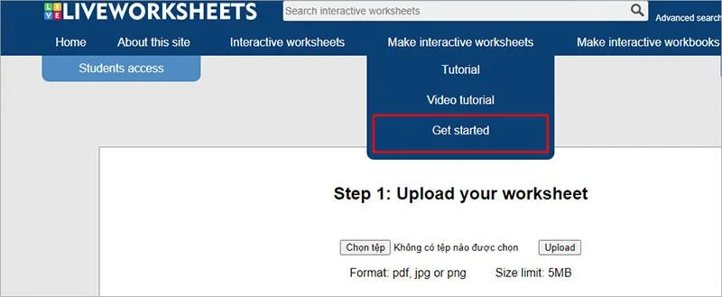 دستورالعمل ایجاد برگه تمرین آنلاین با Liveworksheets