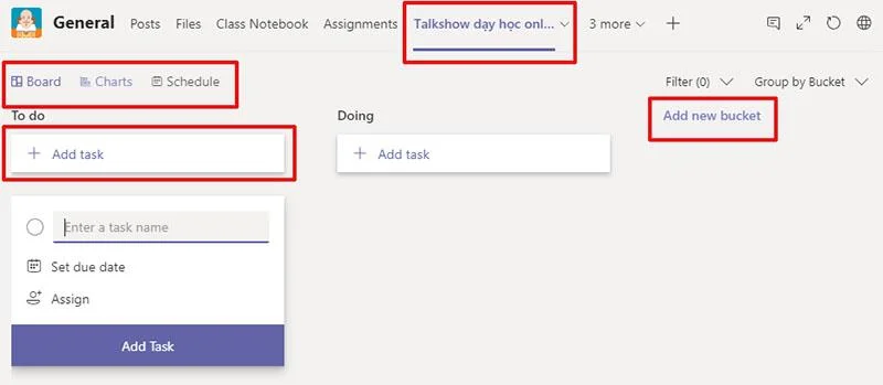 استفاده از Microsoft Planner در تیم های مایکروسافت