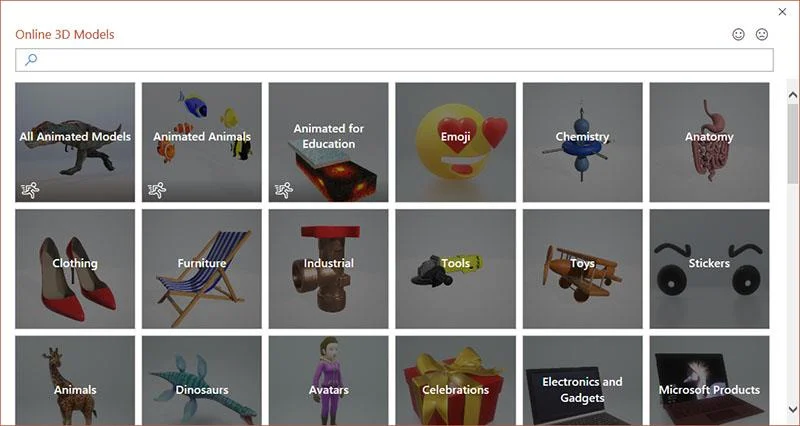 Inserting 3D models into Slide Powerpoint is simple