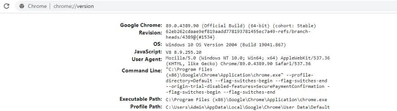 Instructions to Check Your Google Chrome Runs 64 or 32 Bit