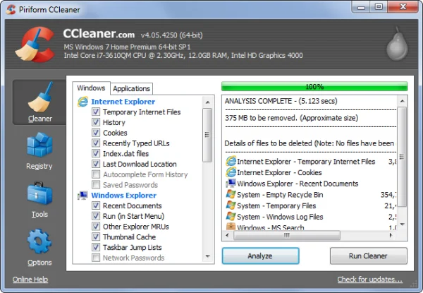 Cos'è il software CCleaner?  Usare Ccleaner per velocizzare il PC è buono?