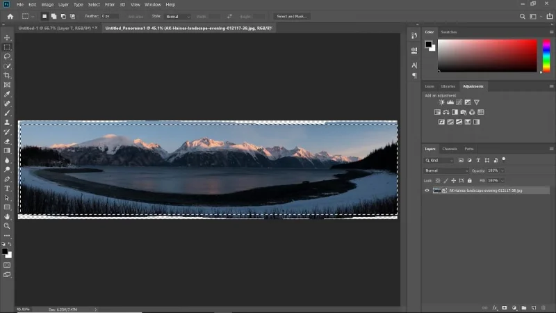 Cos'è Panorama?  Guida per scattare foto panoramiche con una fotocamera DSLR in modo professionale