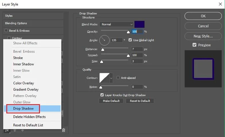 Crie sombras de texto no Photoshop com dois estilos simples