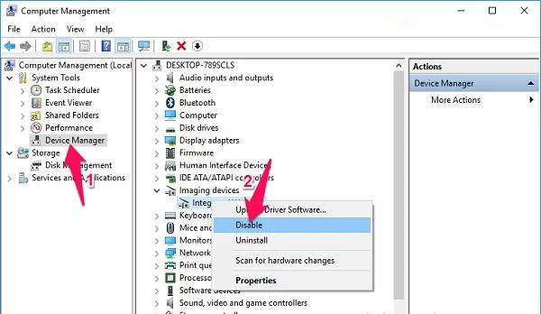 A maneira mais simples de ligar e desligar a câmera do laptop