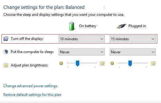 How to change screen lock timeout in Windows 10