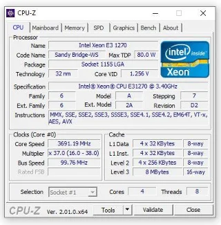 دانلود CPU-Z |  تست CPU، پیکربندی کامپیوتر